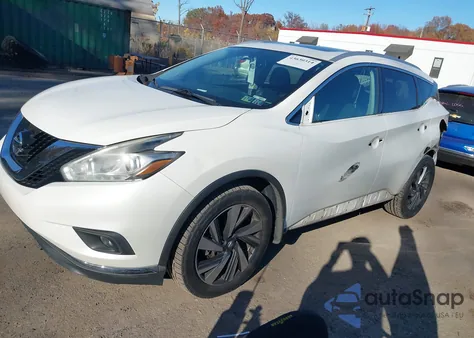 2017 Nissan Murano Platinum из США, поврежденный, VIN 5N1AZ2MH2HN106174